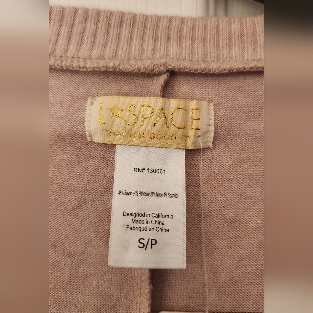 L*SPACE Saturdays Relaxed Romper In Beige Size Small - Picture 10 of 12